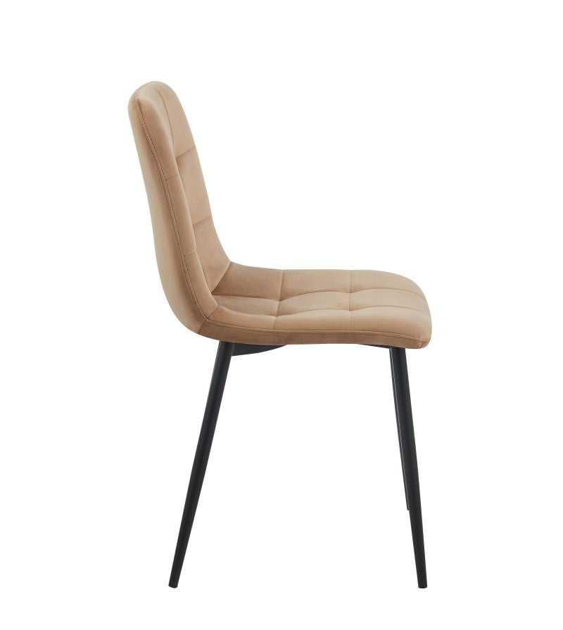 Moderner Esszimmerstuhl / Polsterstuhl K11-FX –  Samtoptik, Farbe wählbar