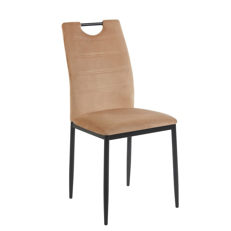 Modern gepolsterter Stuhl K13–  Metallgestell, verschiedene Farben