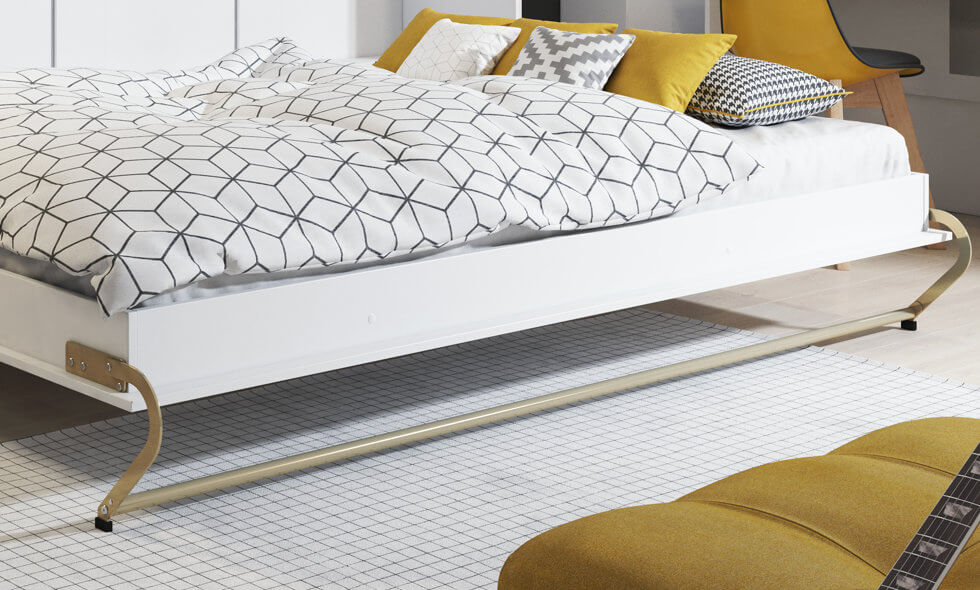 Schrankbett C06, Horizontal, Schlaffläche 90x200cm, Farbe wählbar