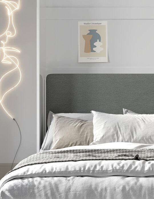 Schrankbett C01Z-H, Schlaffläche 140x200cm mit gepolstertem Rückenteil- Farbe wählbar