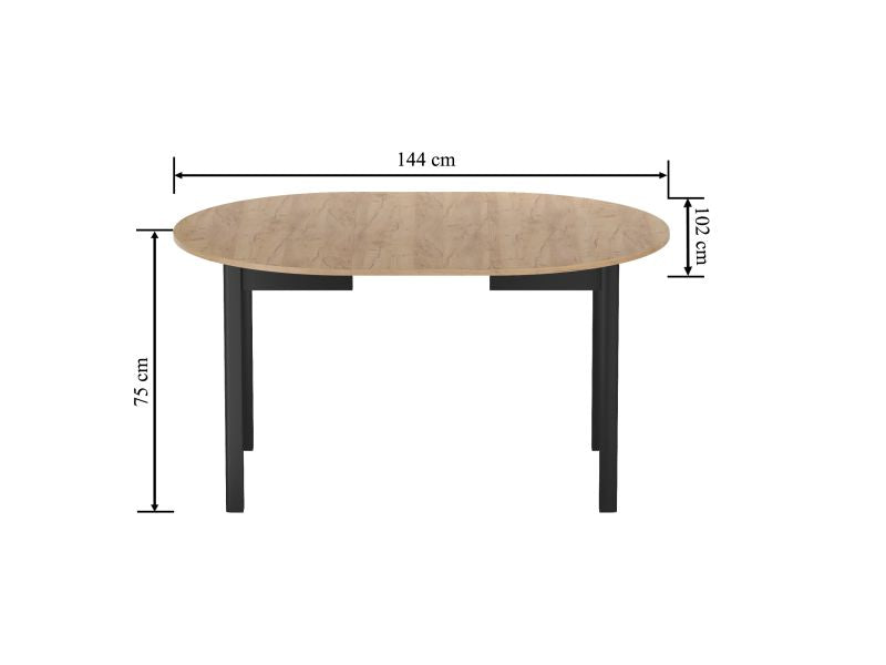 Essgruppe A71-GE, Esszimmer Set , Esstisch (Ausziehbar) mit 4 Stühlen- Farbe wählbar