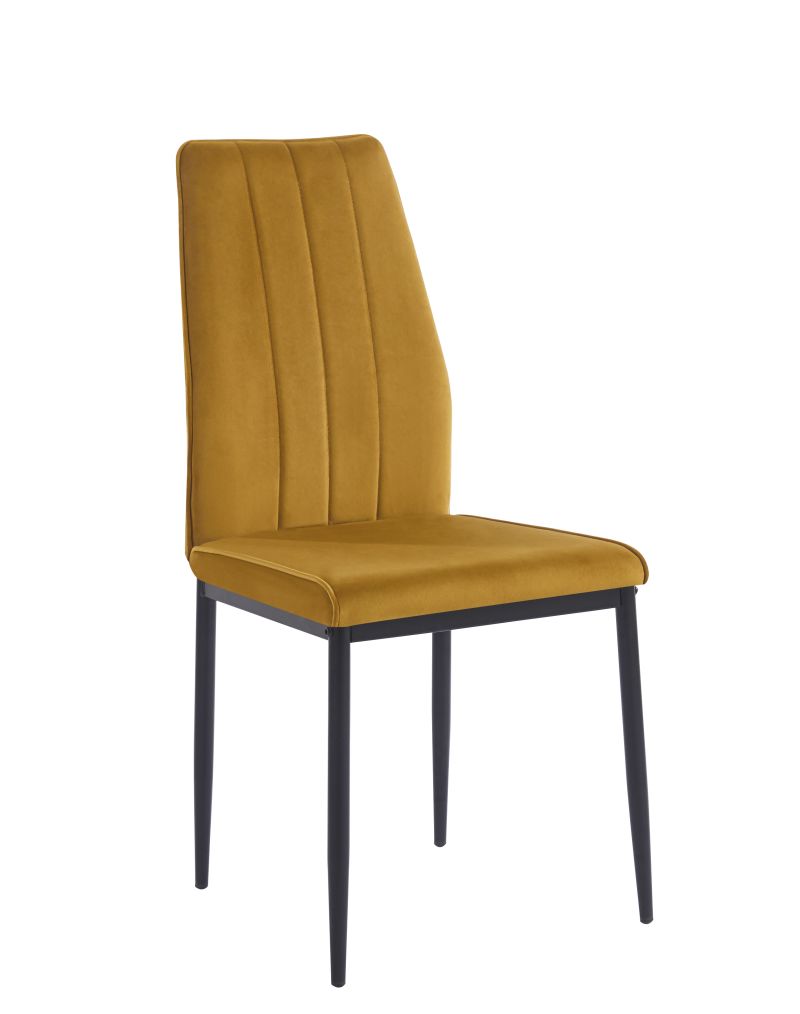 Modern gepolsterter Samtstuhl K12 – Eleganz und Komfort, verschiedene Farben