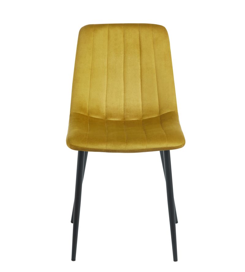 Gepolsterter Samtsessel K17 auf schwarzem Gestell, Farbe wählbar