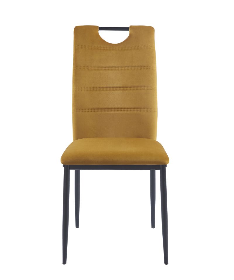 Modern gepolsterter Stuhl K13–  Metallgestell, verschiedene Farben