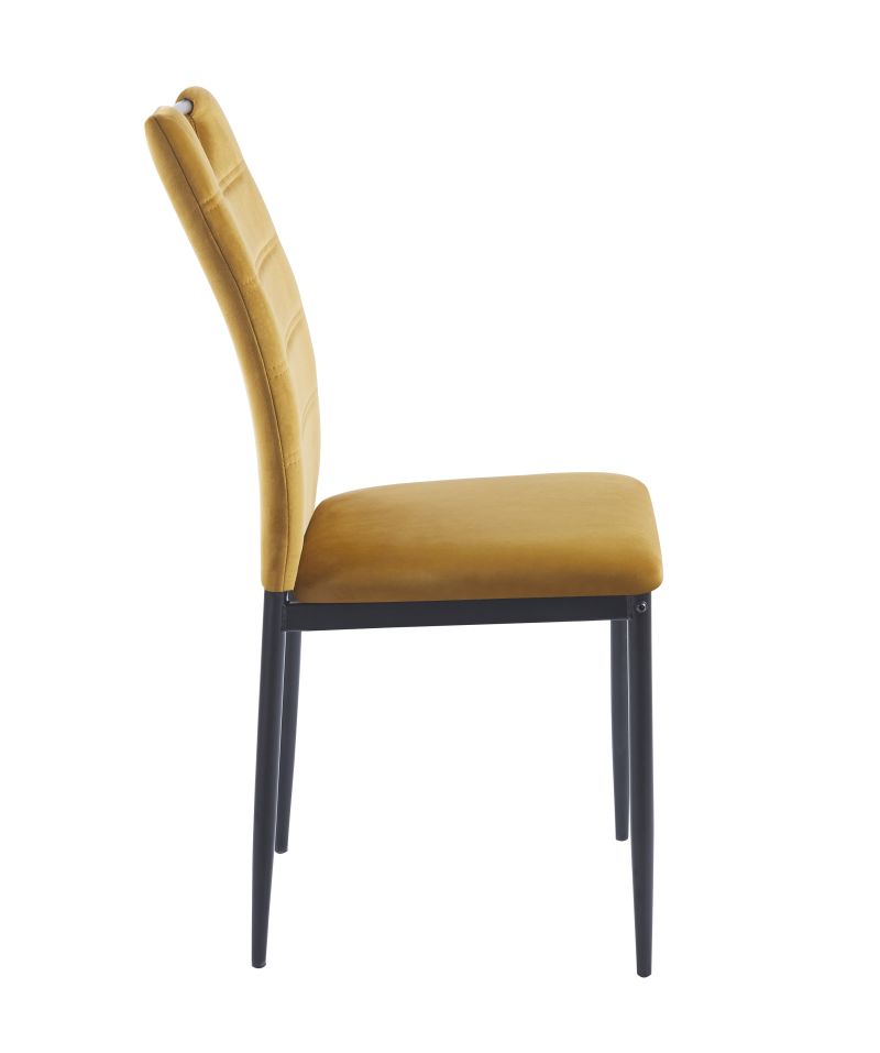 Modern gepolsterter Stuhl K13–  Metallgestell, verschiedene Farben