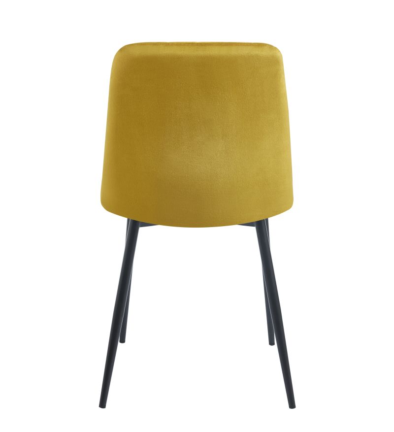 Gepolsterter Samtsessel K17 auf schwarzem Gestell, Farbe wählbar