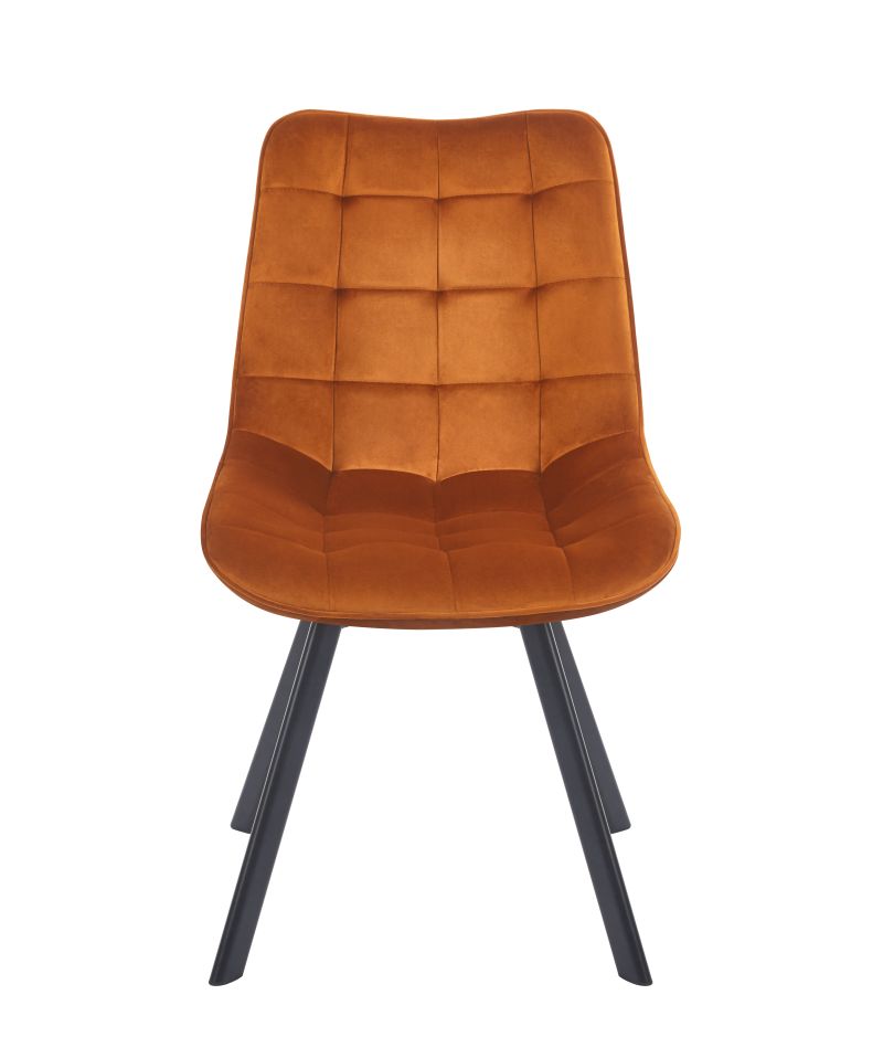 180° drehbarer Stuhl KO265, Velours, mit Rückstellfunktion, Farbe wählbar