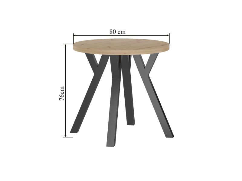 Esstisch ST(B80)-Y , 80x80x76 cm , Farbe wählbar