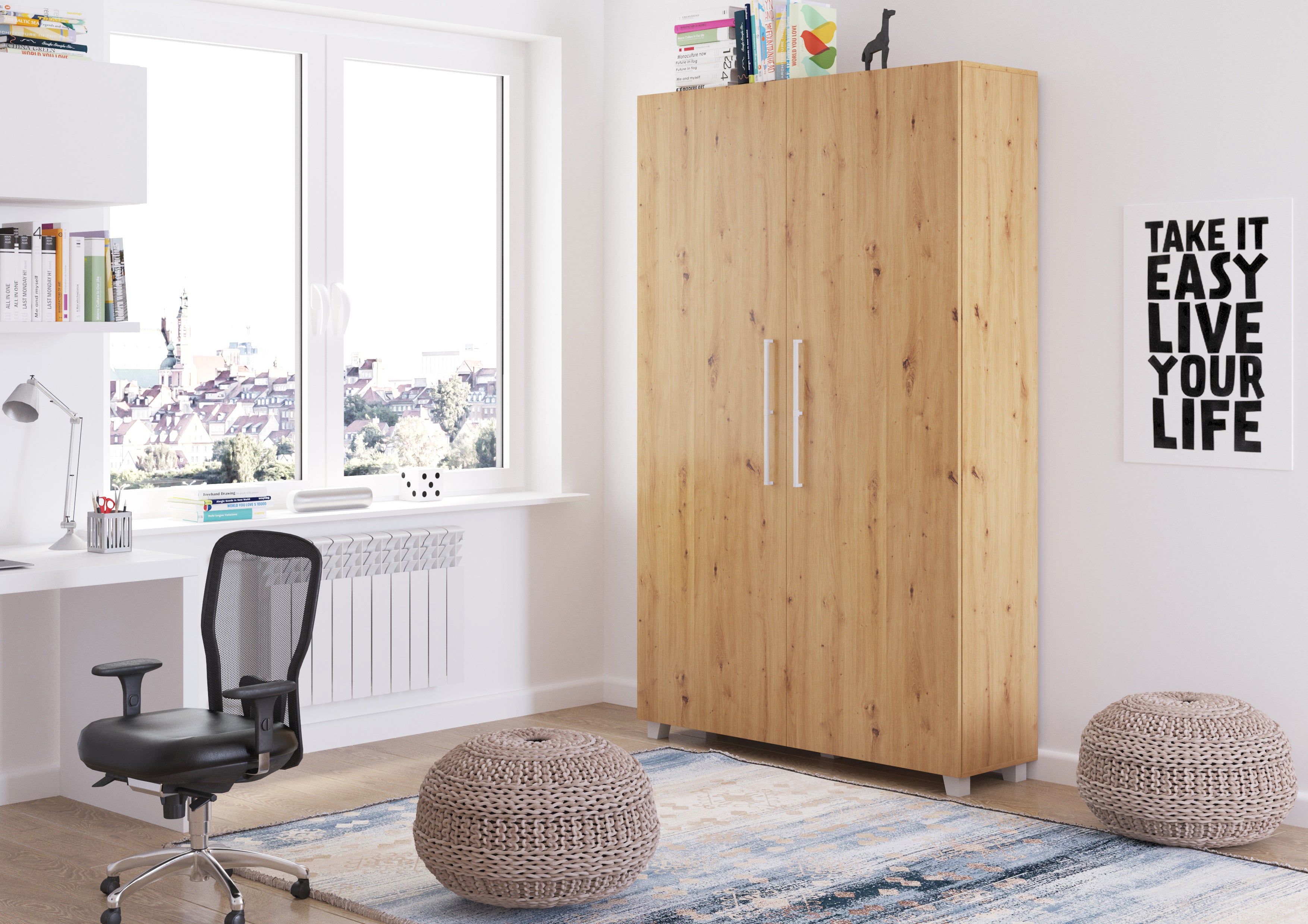 Schrankbett TED120 , Schlaffläche 120x200 cm , Farbe wählbar