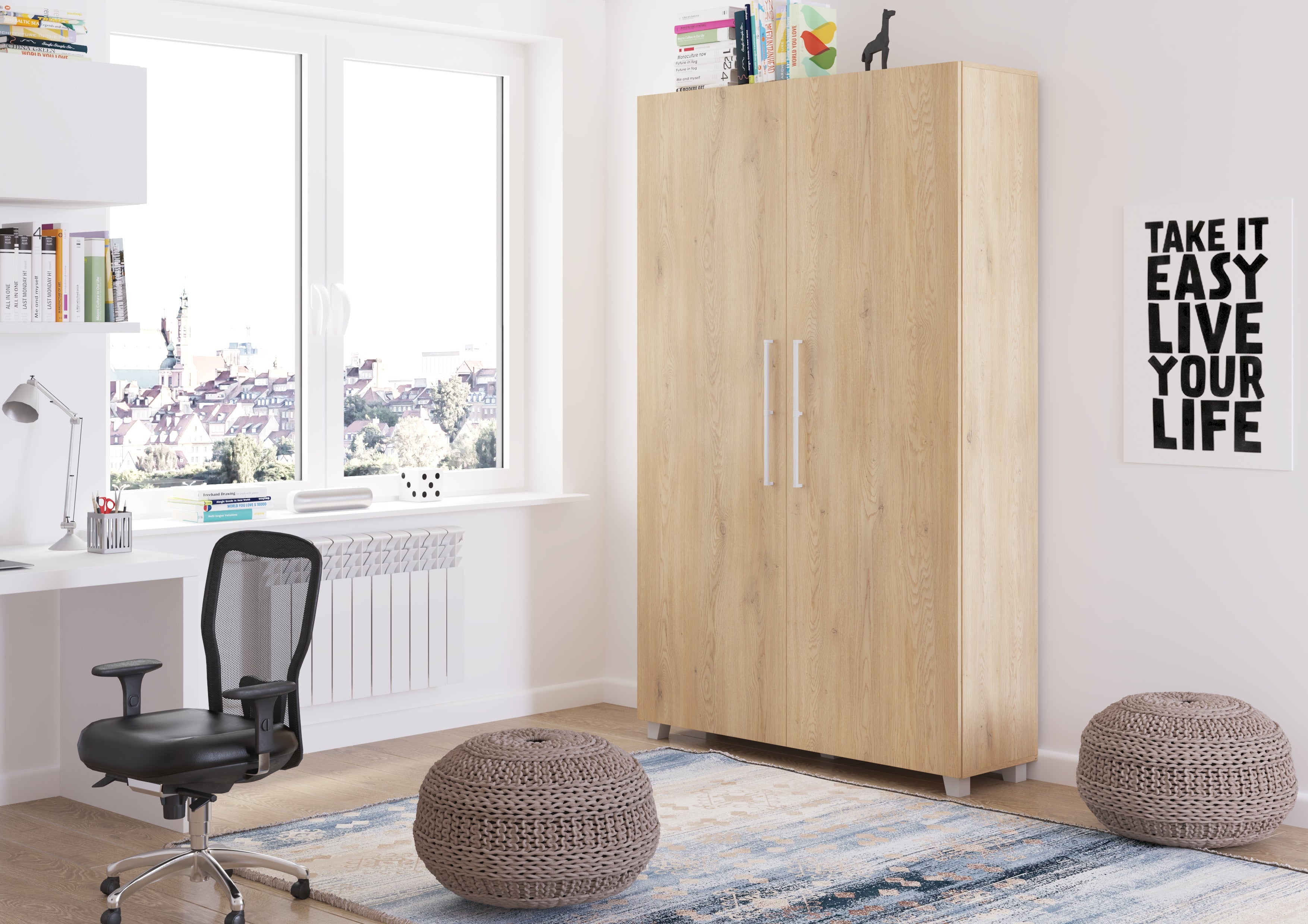 Schrankbett TED120 , Schlaffläche 120x200 cm , Farbe wählbar