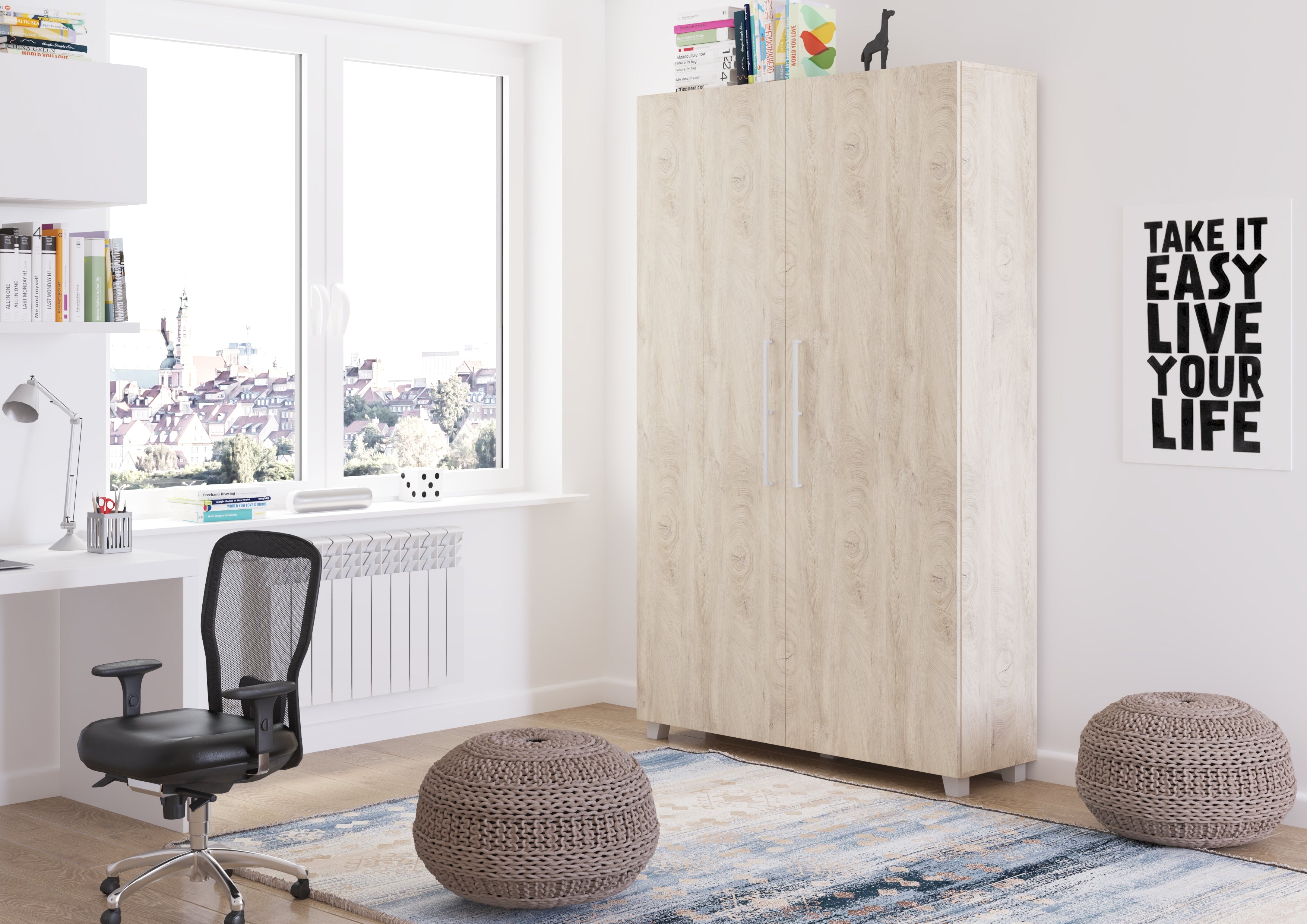 Schrankbett TED120 , Schlaffläche 120x200 cm , Farbe wählbar