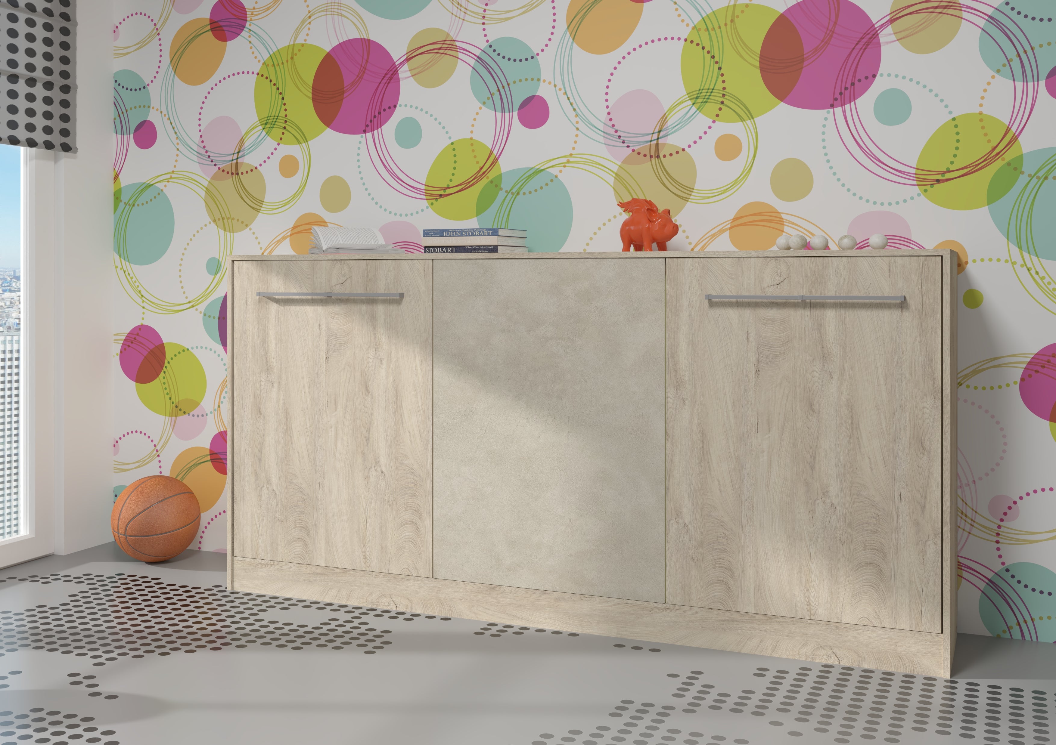 Schrankbett ROG , Schlaffläche 90x200 cm , Farbe wählbar