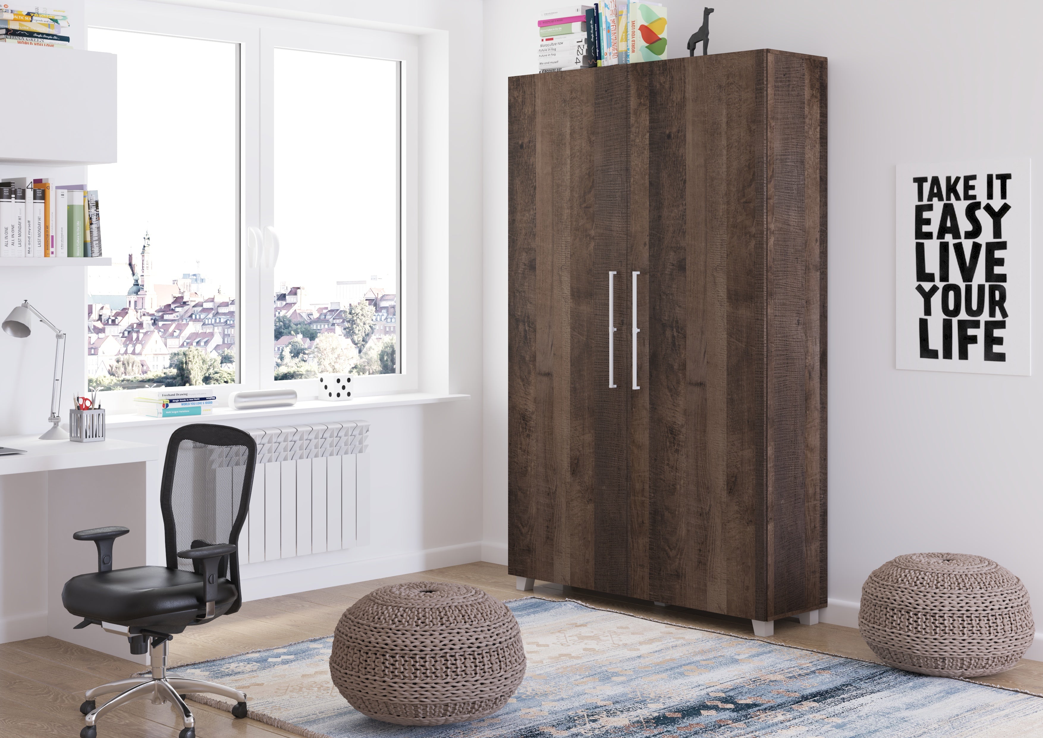 Schrankbett TED120 , Schlaffläche 120x200 cm , Farbe wählbar