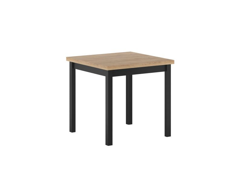 Esstisch ST25 , 80x80x77 cm , Farbe Goldene Craft/Schwarz