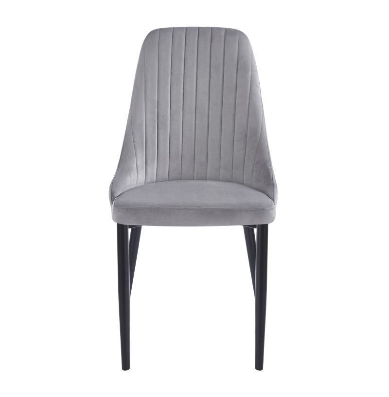 Eleganter, samtbezogener Sessel K44– mit schwarzen Beinen, verschiedene Farben