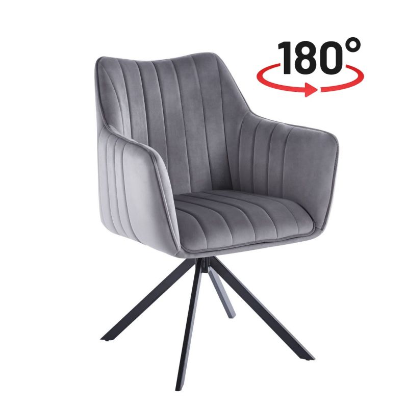 Moderner Drehstuhl K10-FX  in verschiedene Farben mit 180° Drehfunktion.