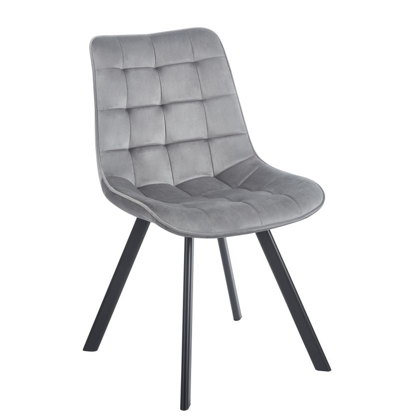 180° drehbarer Stuhl KO265, Velours, mit Rückstellfunktion, Farbe wählbar