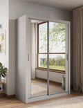 Kleiderschrank , A-18 Schwebetürenschrank mit Spiegel. Breite 150 cm. Farbe wählbar