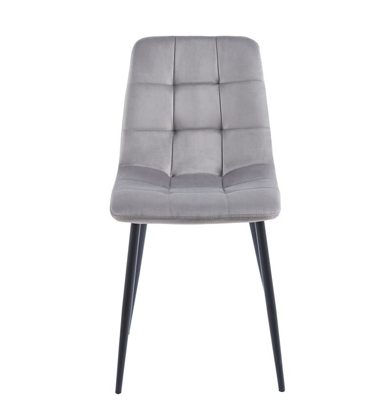 Moderner Esszimmerstuhl / Polsterstuhl K11-FX –  Samtoptik, Farbe wählbar