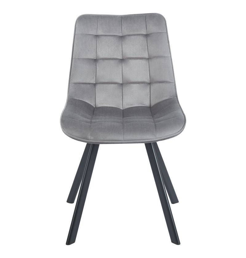 180° drehbarer Stuhl KO265, Velours, mit Rückstellfunktion, Farbe wählbar