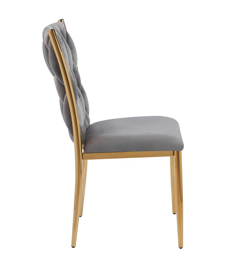 Geflochtener Sessel K37 für das Wohnzimmer, Metallgestell in Goldoptik, verschiedene Farben