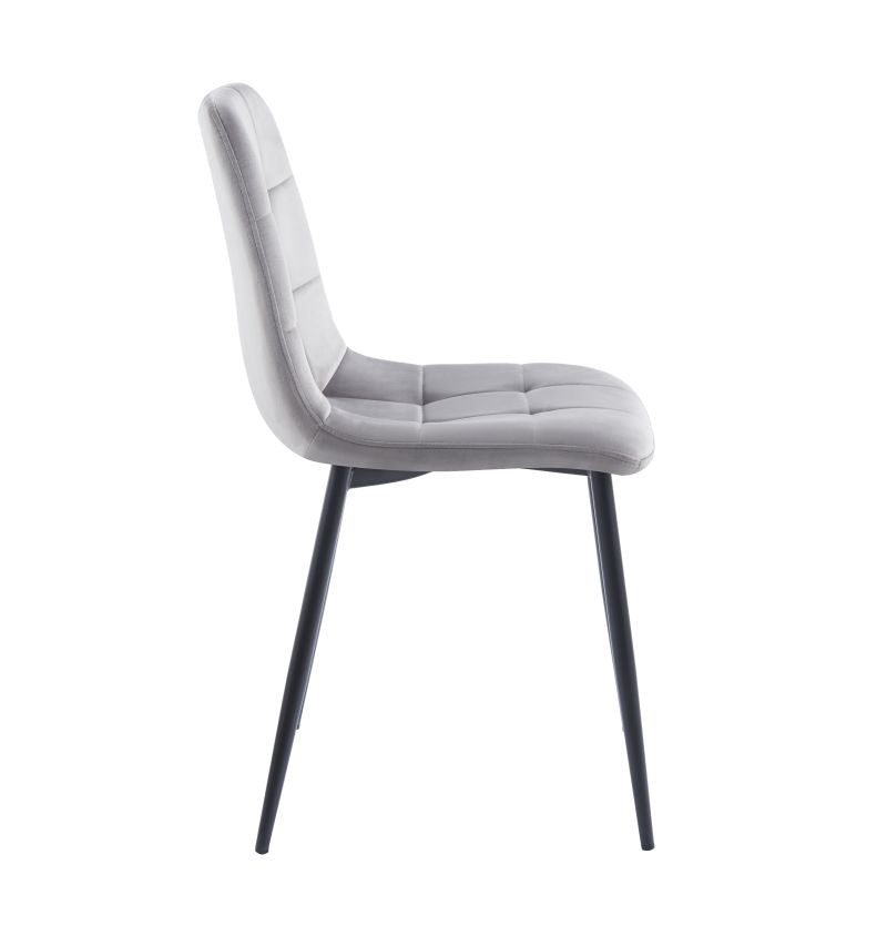 Moderner Esszimmerstuhl / Polsterstuhl K11-FX –  Samtoptik, Farbe wählbar