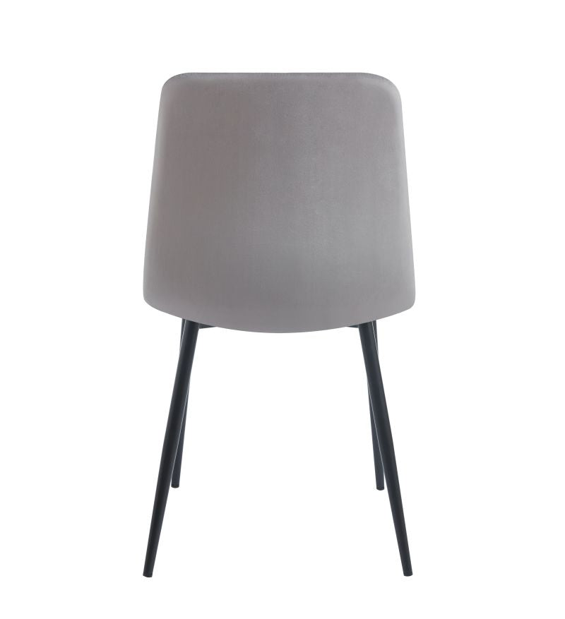 Gepolsterter Samtsessel K17 auf schwarzem Gestell, Farbe wählbar