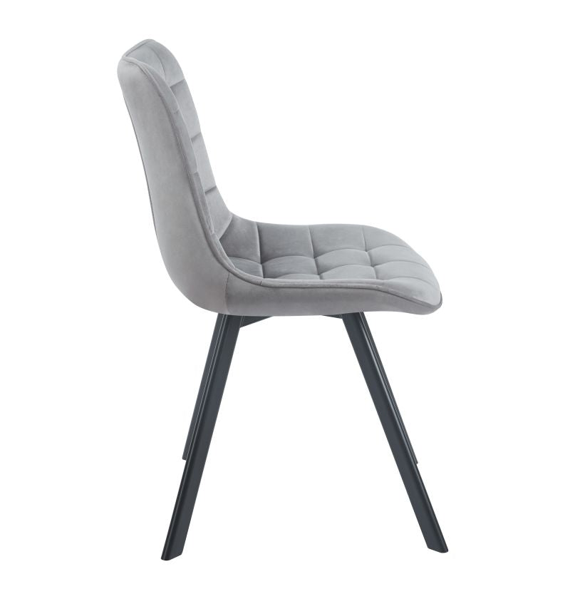 180° drehbarer Stuhl KO265, Velours, mit Rückstellfunktion, Farbe wählbar