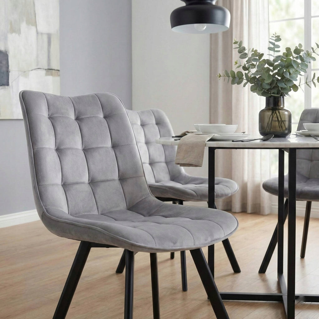 180° drehbarer Stuhl KO265, Velours, mit Rückstellfunktion, Farbe wählbar