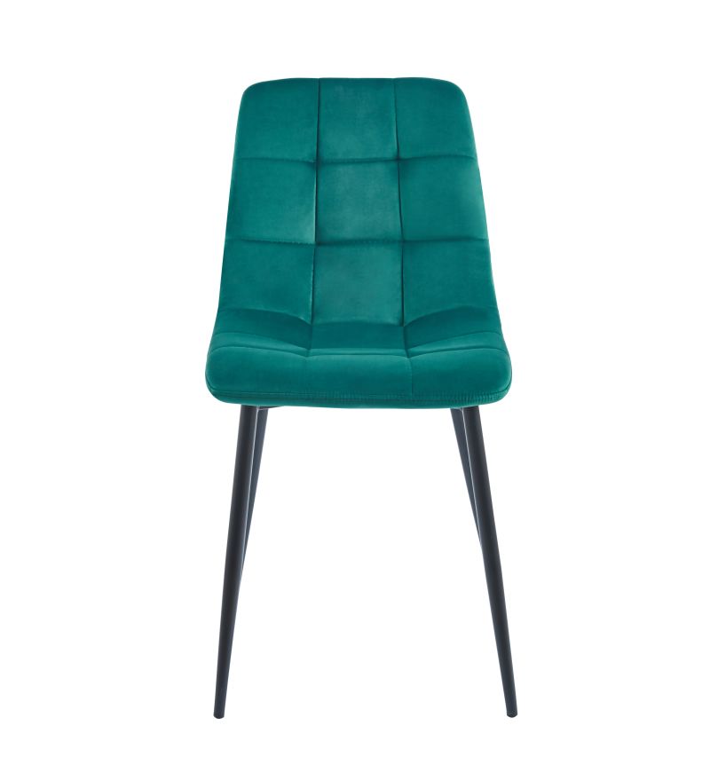 Moderner Esszimmerstuhl / Polsterstuhl K11-FX –  Samtoptik, Farbe wählbar