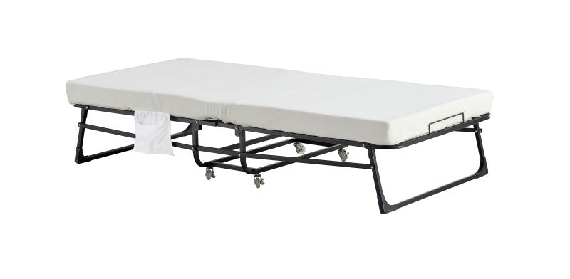 Klappbett mit Matratze 80x190 cm , mit Matratze, Farbe Schwarz