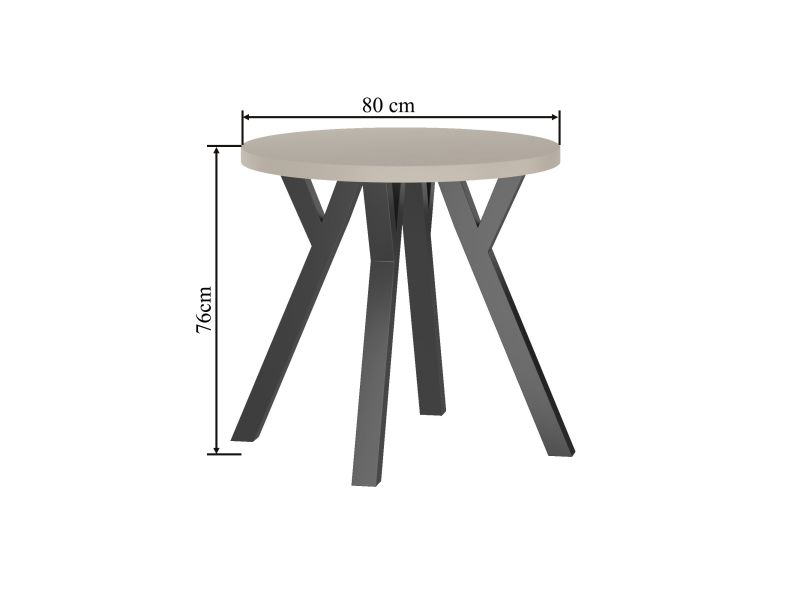 Esstisch ST(B80)-Y , 80x80x76 cm , Farbe wählbar