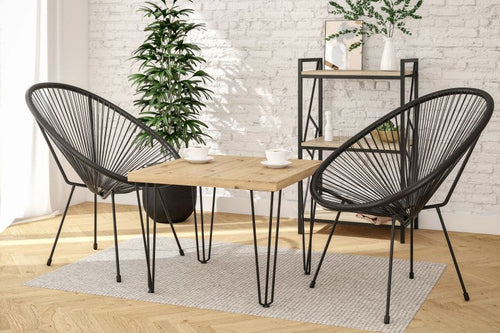 Essgruppe A60, Esszimmer Set , Esstisch mit 2 Stühlen- Farbe wählbar