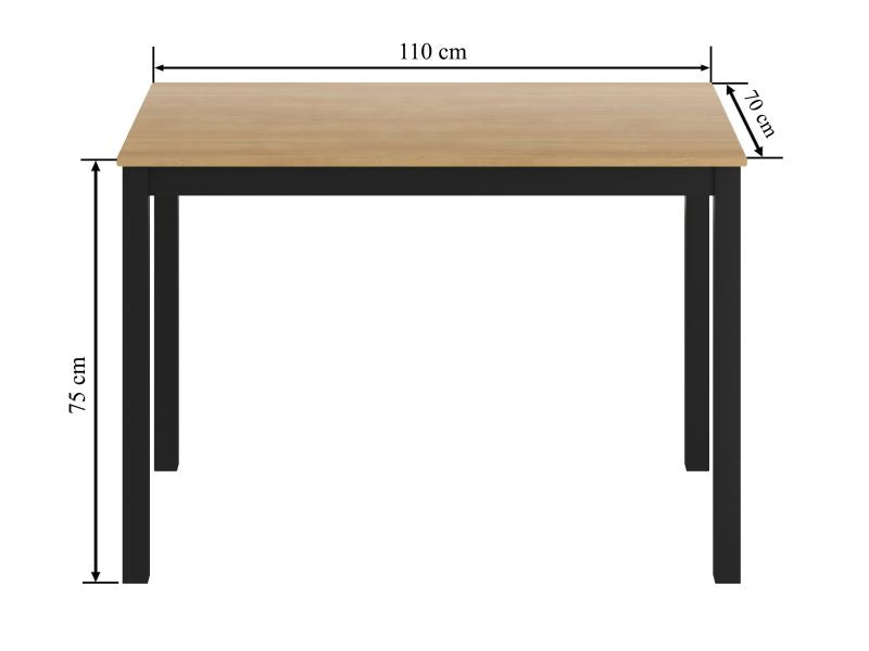 Esstisch ST36 , 110x70x75 cm , Farbe wählbar