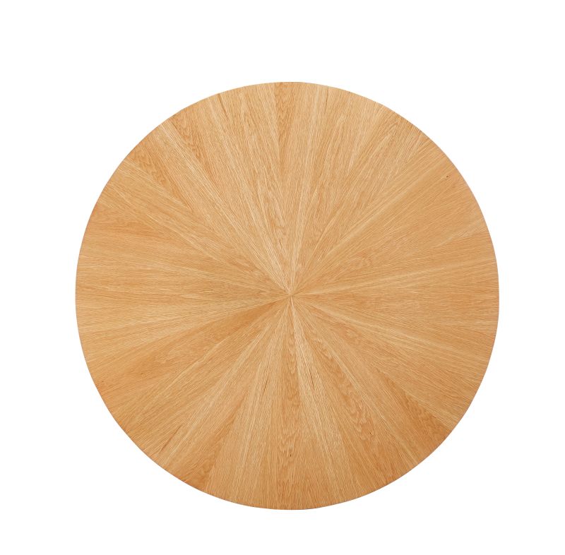 Esstisch ST33 , 100x100x75 cm , Farbe Eiche Natur/Schwarz