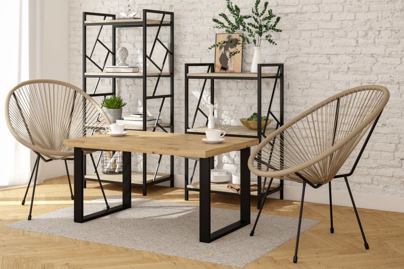 Essgruppe A62, Esszimmer Set , Esstisch mit 2 Stühlen- Farbe wählbar