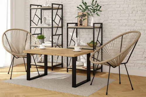 Essgruppe A62, Esszimmer Set , Esstisch mit 2 Stühlen- Farbe wählbar