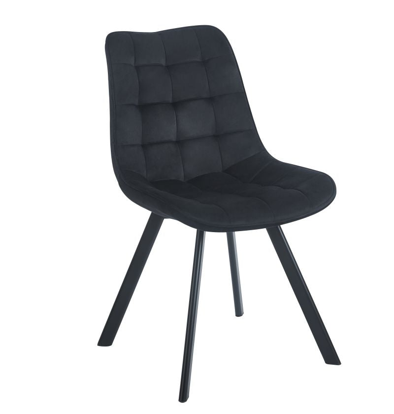 180° drehbarer Stuhl KO265, Velours, mit Rückstellfunktion, Farbe wählbar