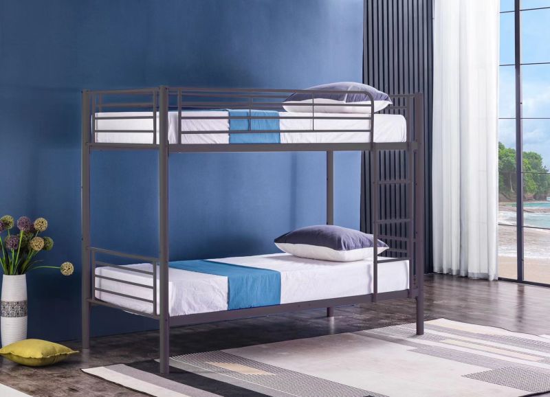 Hochbett, Metallbett BND006,  Farbe wählbar