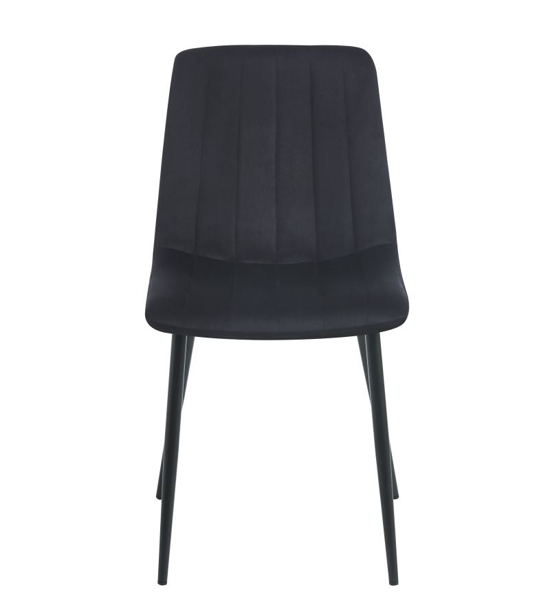 Gepolsterter Samtsessel K17 auf schwarzem Gestell, Farbe wählbar