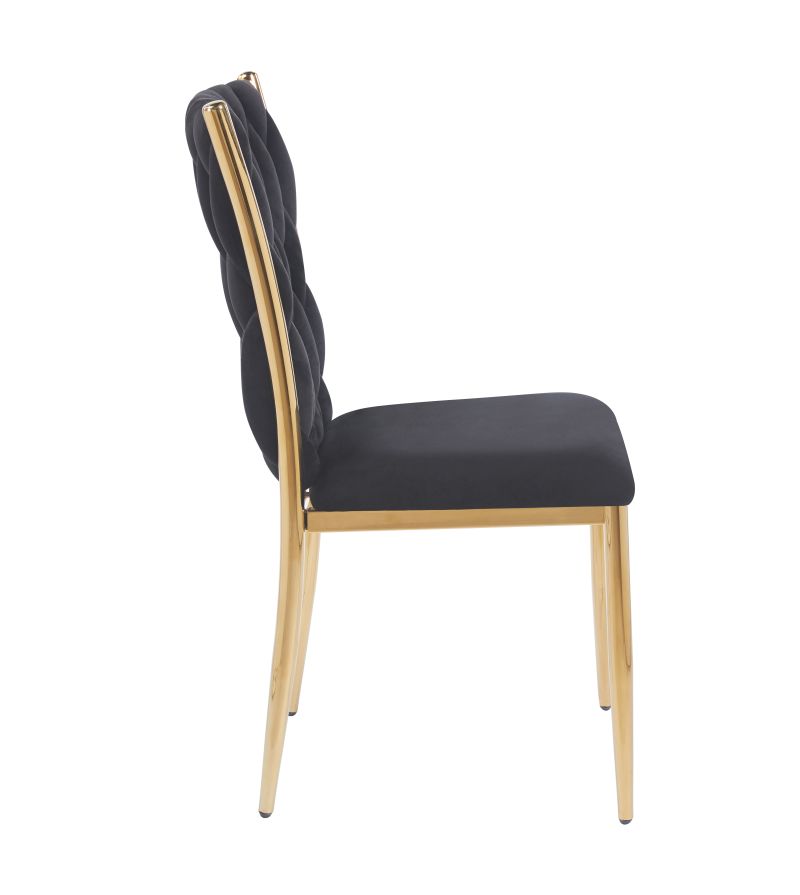 Geflochtener Sessel K37 für das Wohnzimmer, Metallgestell in Goldoptik, verschiedene Farben