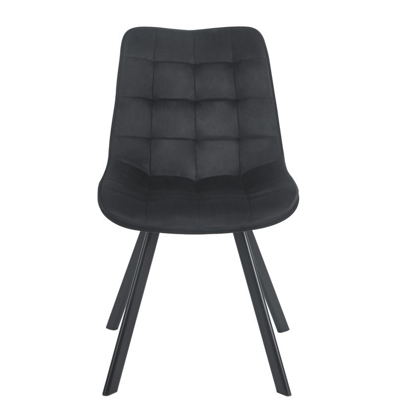 180° drehbarer Stuhl KO265, Velours, mit Rückstellfunktion, Farbe wählbar