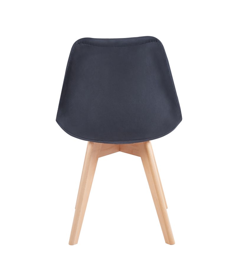 Moderner Designstuhl PC-010-V – Schwarz / Buchenholz