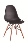 Stuhl, Esszimmerstuhl PC-015, Farbe Schwarz/Holz