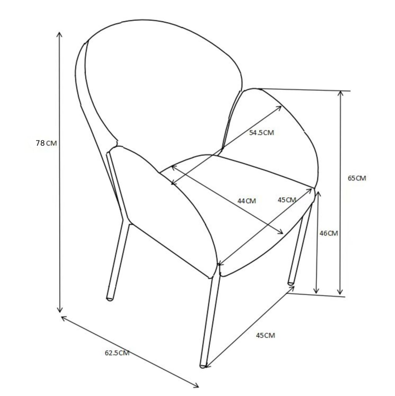 Skandinavischer Stuhl K26, verschiedene Farben