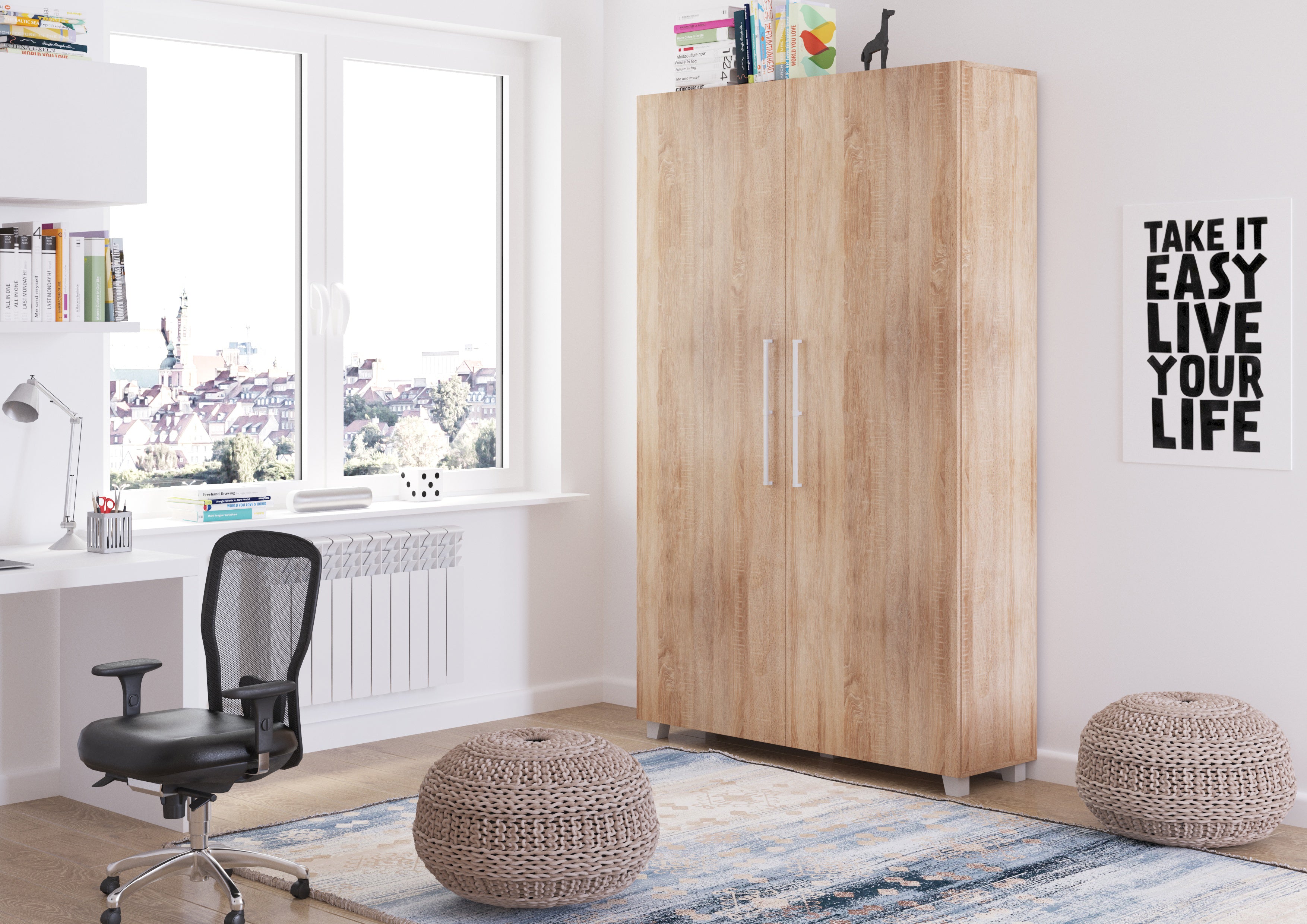 Schrankbett TED120 , Schlaffläche 120x200 cm , Farbe wählbar