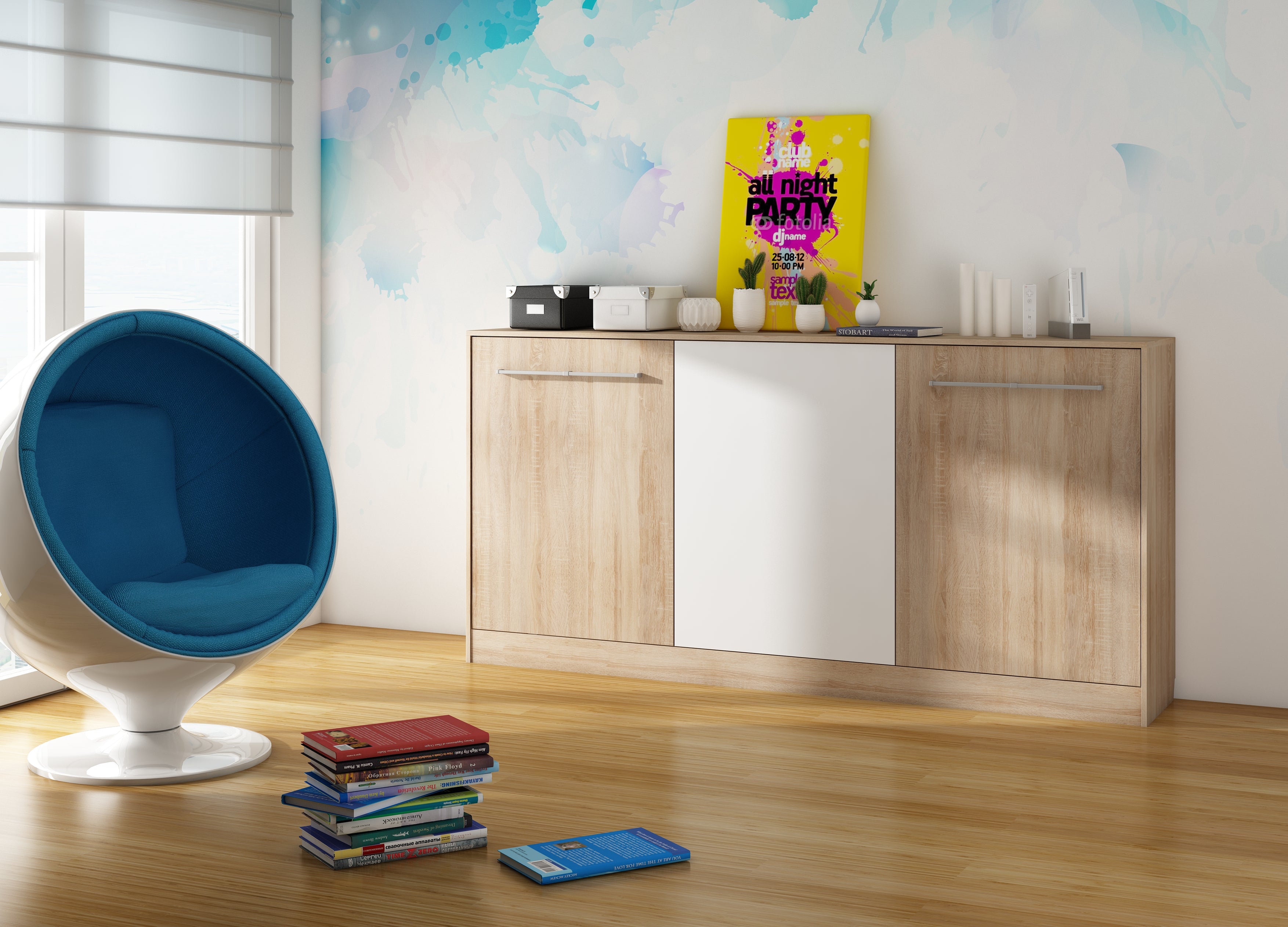 Schrankbett ROG , Schlaffläche 90x200 cm , Farbe wählbar