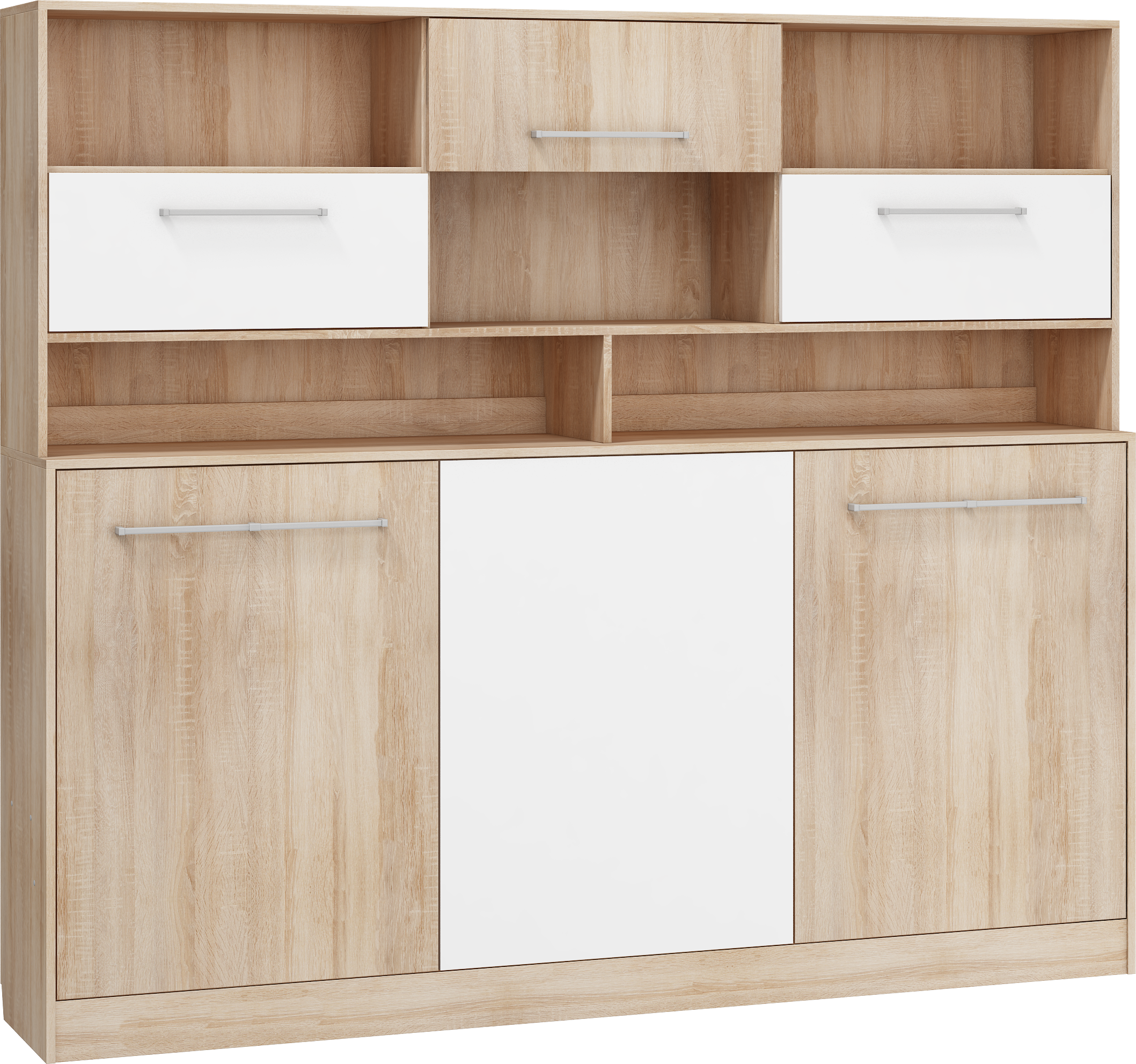 Schrankbett, ROG-N mit Aufsatzschrank, Schlaffläche 90x200cm, Farbe wählbar