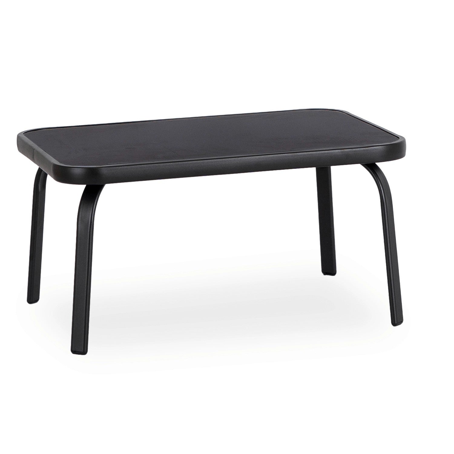 Gartenmöbel-Set EL-MINNES, Farbe Schwarz , Bank, Stühle, Tisch , Terrassen-Set